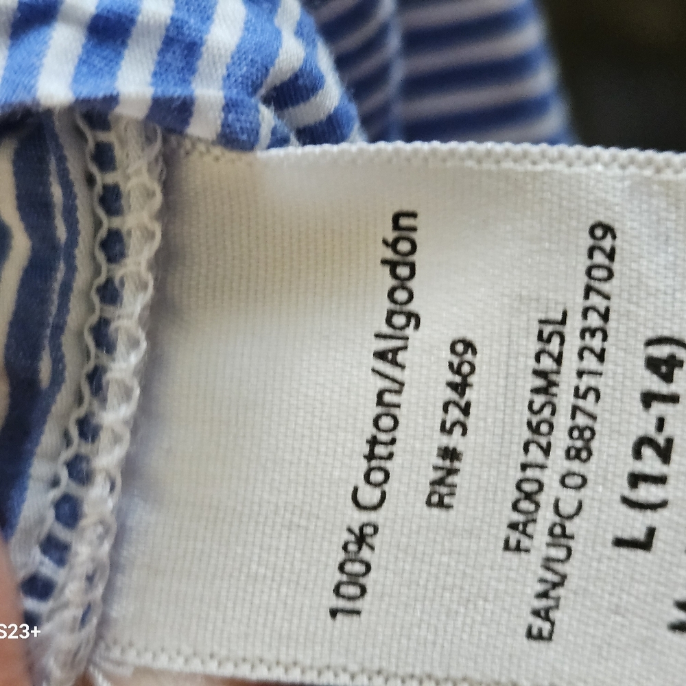 Free Asembley Blue and White Stripped Dress 100% Rayon Size Large. - Picture 5 of 16